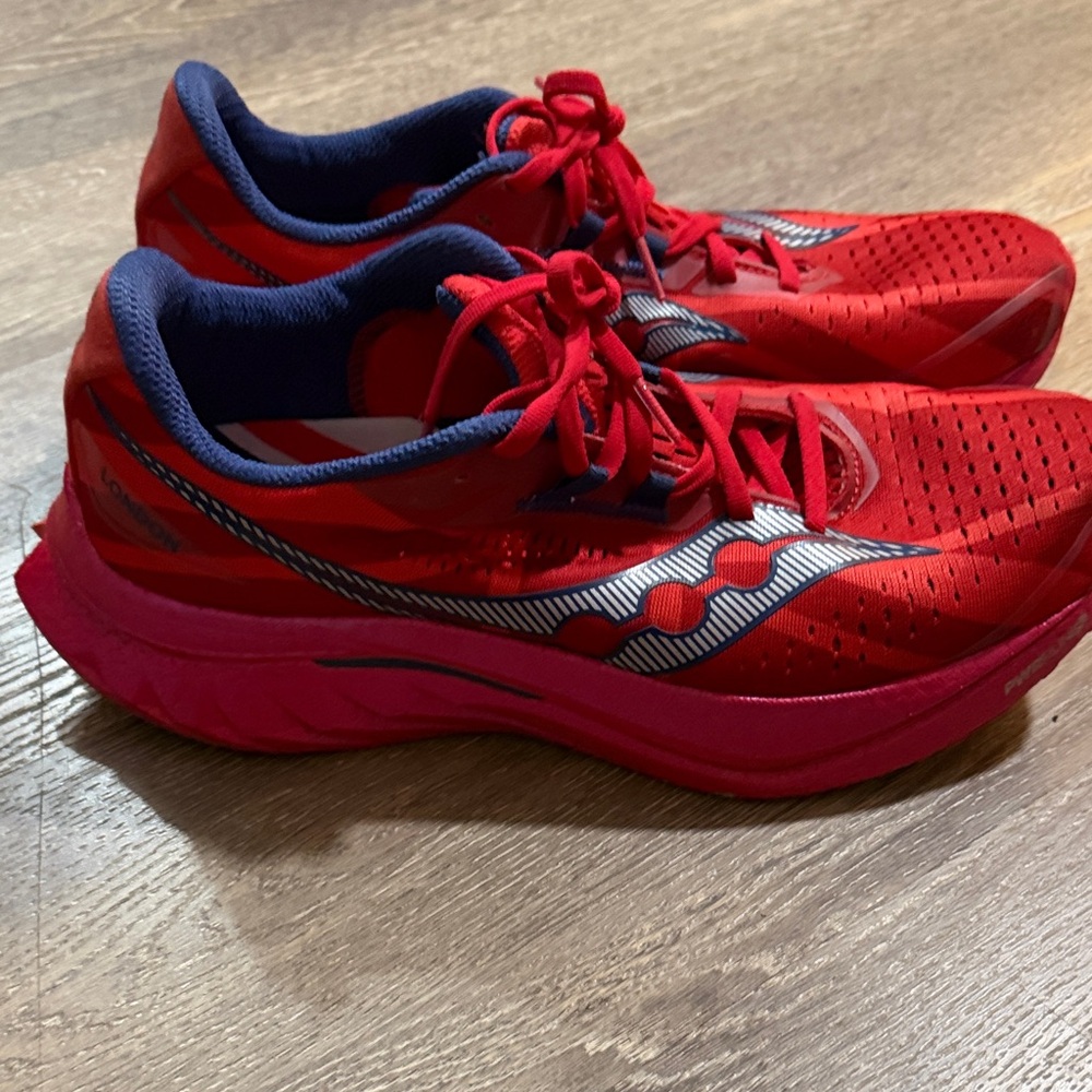 Saucony Red and Blue Athletic Sneakers